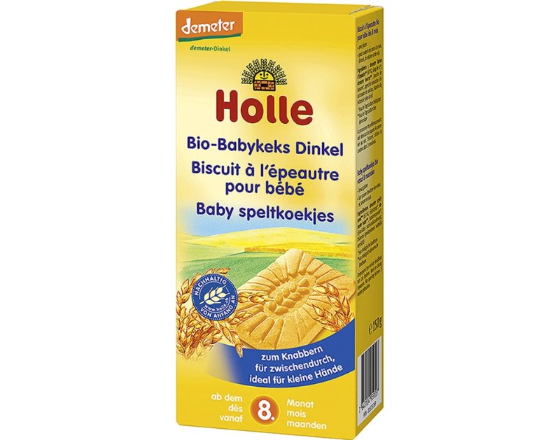 Biscoitos Bio Holle Trigo Espelta 8M 150 g