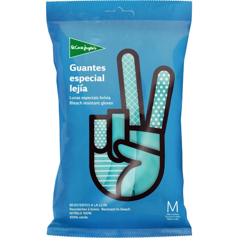 Luvas Especiais Lixívia Médias 1 par