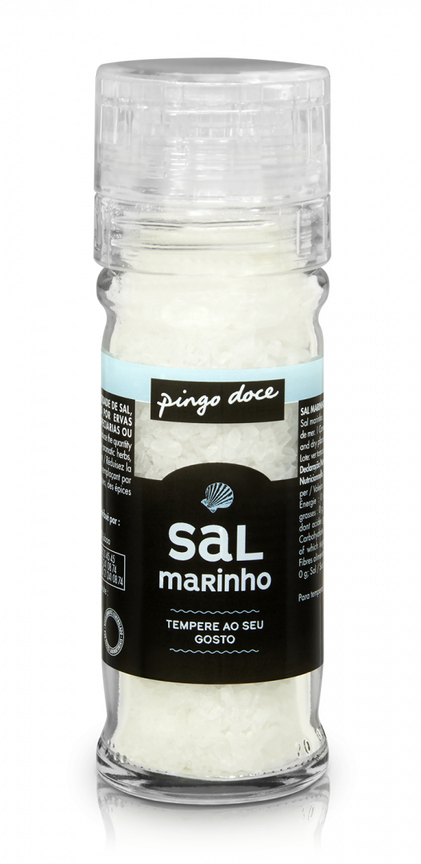Sal Marinho Moinho Pingo Em Frasco Pingo Doce 0.1Kg