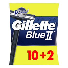 Lâminas Descartáveis Blue Ii Gillette 12 Un