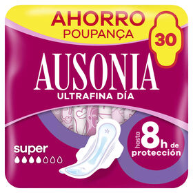 Pensos Higiénicos Ultrafina Super Com Abas Ausonia 30 Un