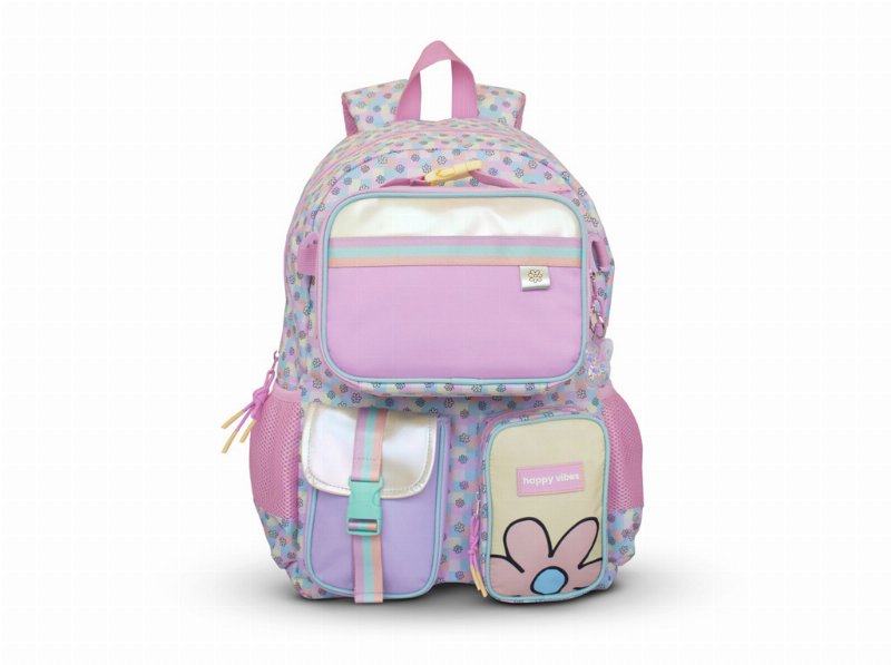 Mochila Firmo Eco Candy Bloom Com Lancheira 45.5X30X17.8Cm