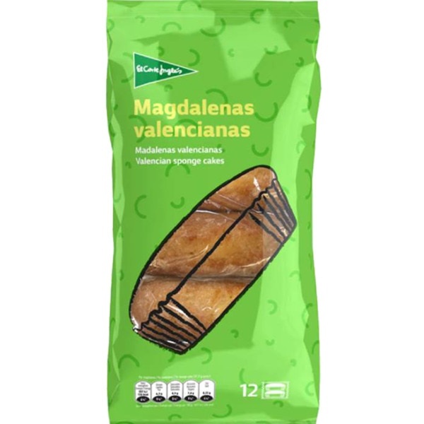 Madalenas Valencianas 12 Unidades 350 g