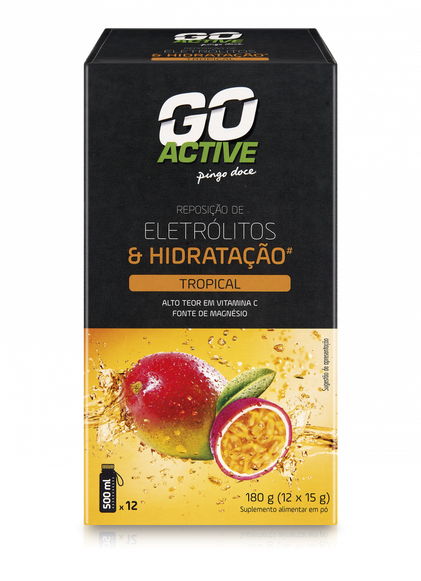 Suplemento De Eletrólitos Sabor Tropical Go Active 0.015Un