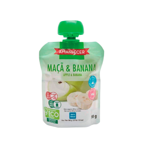 Bolsa De Fruta Maçã E Banana 90 g Amanhecer