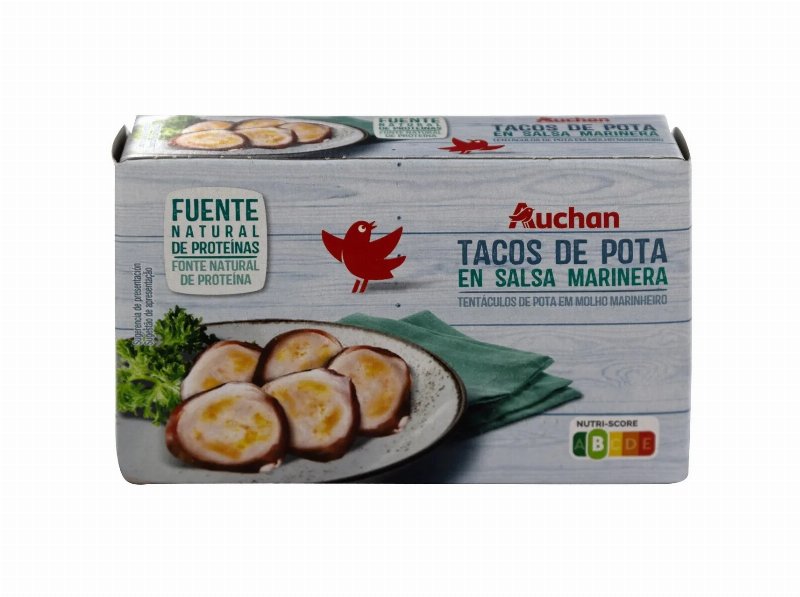 Tentáculos De Pota Auchan Em Molho Marinheiro 115(72)G