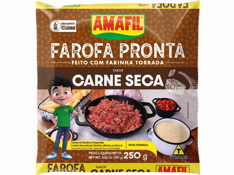Farofa De Mandioca Amafil Carne Seca 250 g