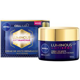 Creme De Rosto Noite Cellular Luminous 630 Antimanchas Anti-Idade 30+ Nivea 50 ml