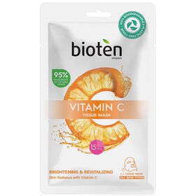 Máscara De Tecido De Olhos Com Vitamina C Biodegradável Bioten 1 Un