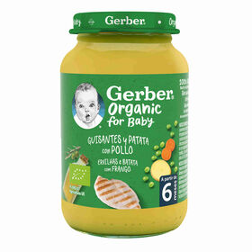 Refeição Para Bebé Ervilha, Batata E Frango +6M Gerber 190 gr
