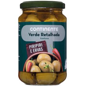 Azeitona Verde Retalhada Com Piripiri E Ervas Continente 200 gr