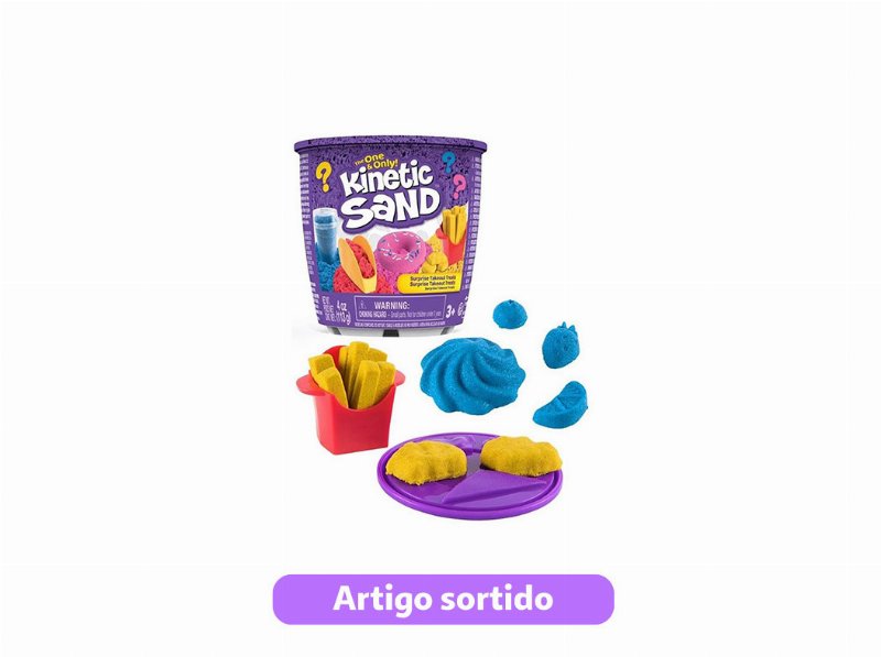 Delicias Surpresa Kinetic Sand Modelos Sortidos