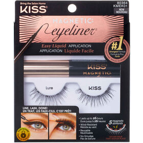 Kit Magnetic Eyeliner E Pestanas Falsas 01 Kiss 1 Un