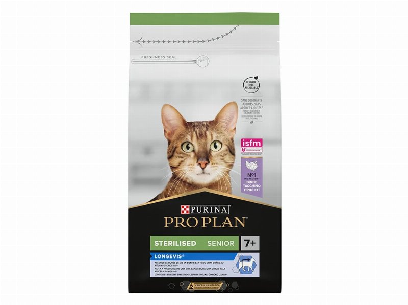 Ração Para Gato Pro Plan Esterilizado +7 Com Perú 1.5 kg