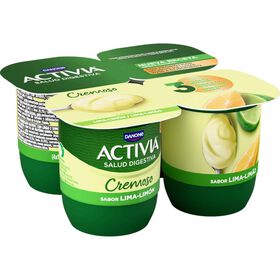 Iogurte Bifidus Cremoso Lima E Limão Activia Danone 480 gr (4 Un)