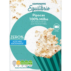Pipocas Micro-Ondas Continente Equilíbrio 3 X 75 gr