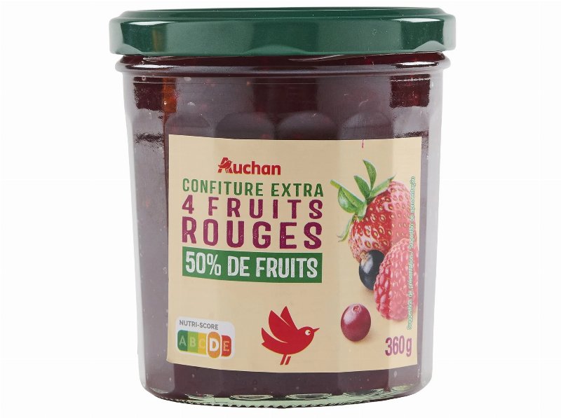Doce Extra Auchan Frutos Vermelhos 360 g