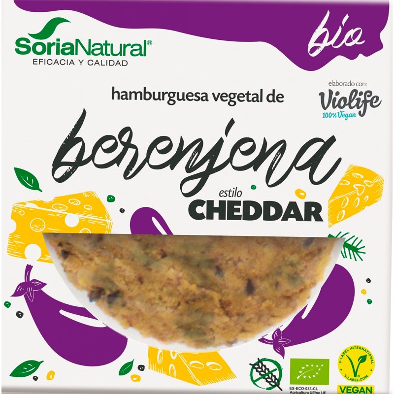 Hamburguer Vegetal Beringela E Cheddar 200 g