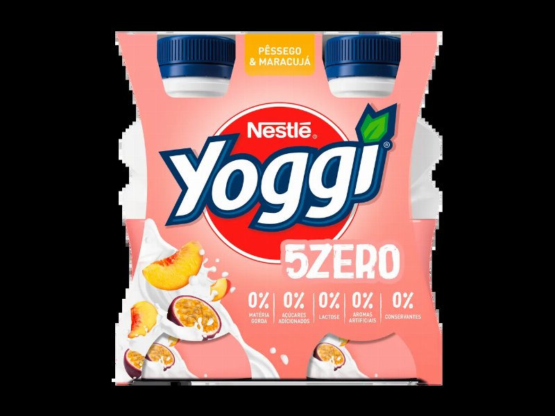 Yoggi Iogurte Líquido Zero Pêssego Maracujá