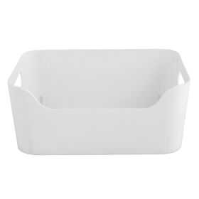 Cesto Arrumação Plástico 2,2 l Branco Kasa