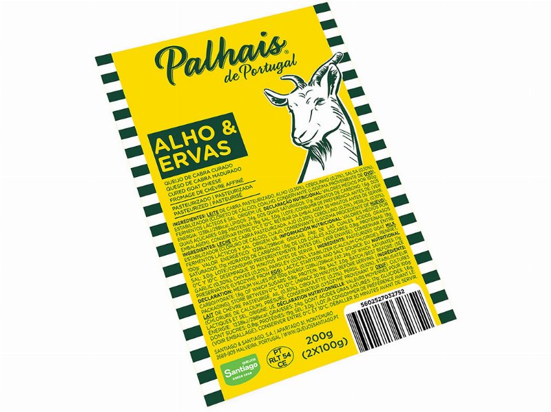 Queijo Palhais Saladas Alho E Ervas 2X100 g