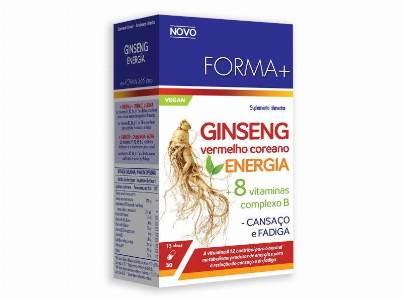 Suplemento Forma+ Ginseng Coreano 30 Caps