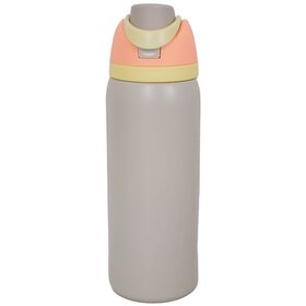 Garrafa Térmica 950 ml Bege E Laranja Kasa