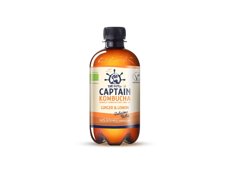 Kombucha The Gutsy Captain Gengibre Limão 400 ml (Sdr)