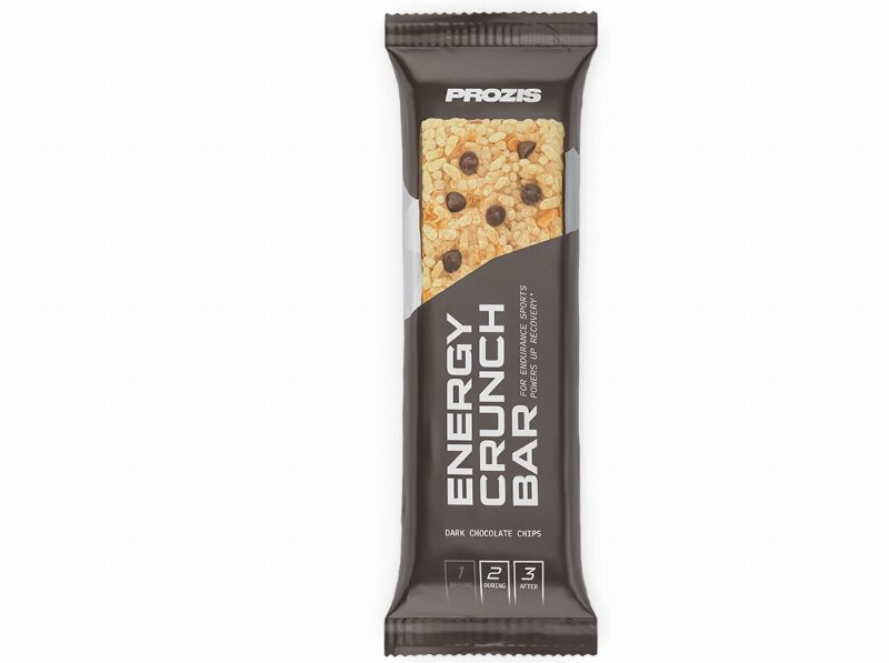 Barra Energy Crunch Prozis Pepitas Chocolate Preto 40 g