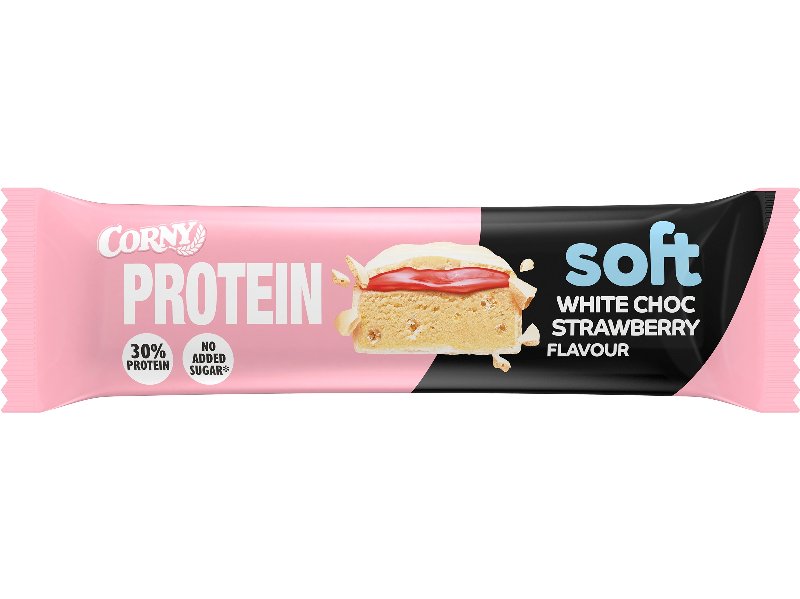 Barra Corny Proteína White.choc Morango 45 g