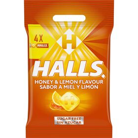Rebuçados De Mel E Limão Halls 128 gr (4 Un)
