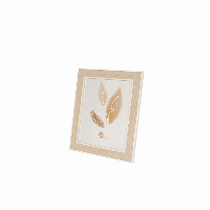 Hkh Moldura Natural E Branco 20 X 25 Cm