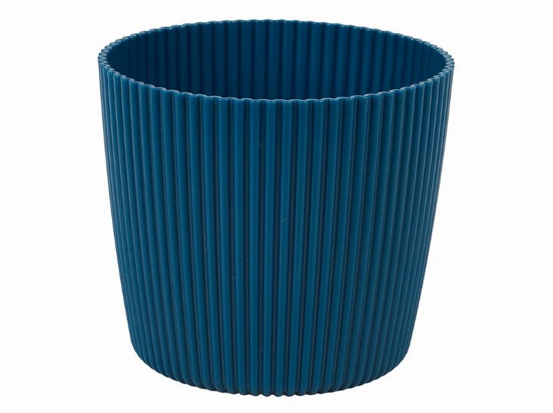 Vaso Plástico Reciclado Gardenstar Azul Ø13Cm