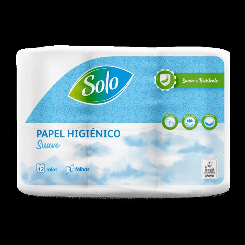 Papel Higiénico 3 Folhas Pack De 12