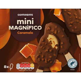 Gelado Mini Magníficos Caramelo Continente 400 gr (8 Un)
