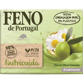 Sabonete Sólido Nutricuida Óleo De Oliva E Camomila Feno 4 X 90 gr