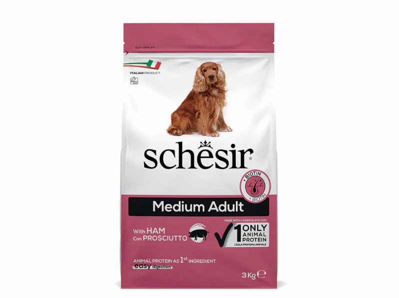 Ração Para Cão Schesir Médio Presunto 3 kg