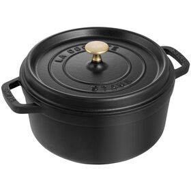 Caçarola Redondo Ferro Fundido 24Cm Preta Staub