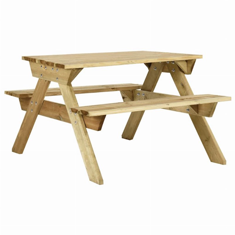 Hkh 9 Pcs Conjunto De Bar Para Jardim Pinho Maciço - Branco