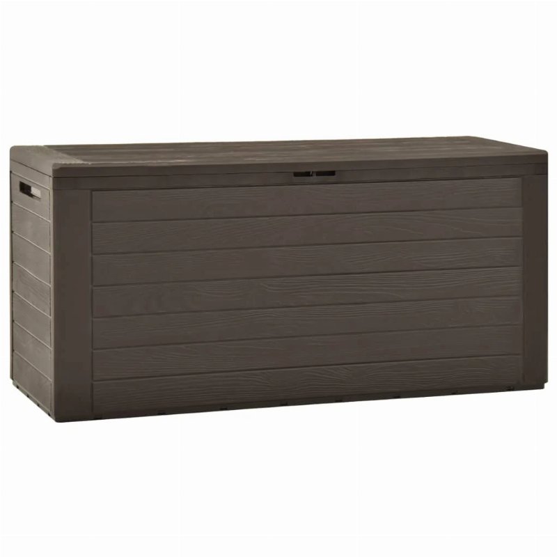 Hkh 7 Pcs Conjunto De Sofás Jardim C/ Almofadões Vime Pe Castanho - Marrom