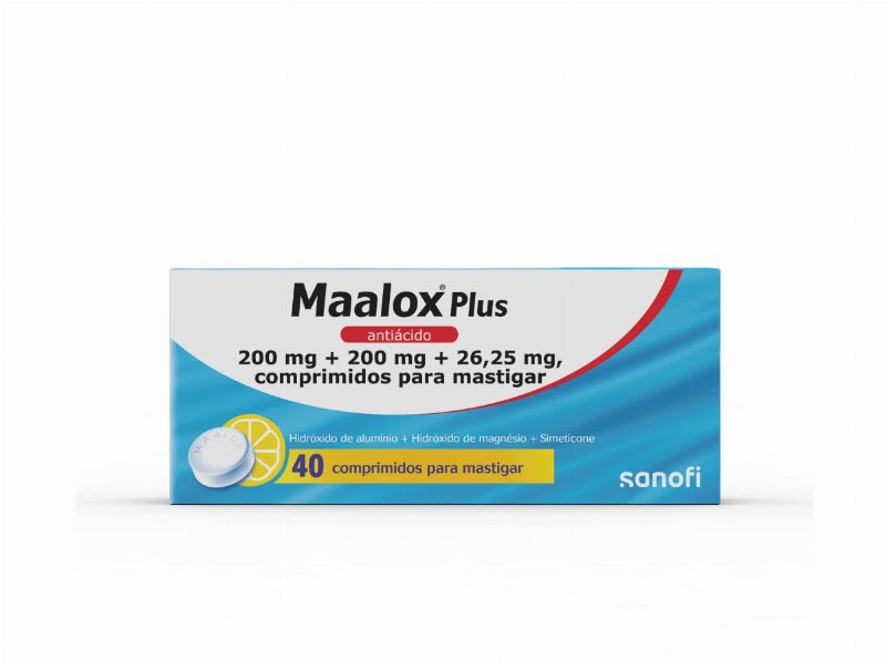 Comprimidos Maalox Mastigar Plus 200+200+26.25Mg 40Un