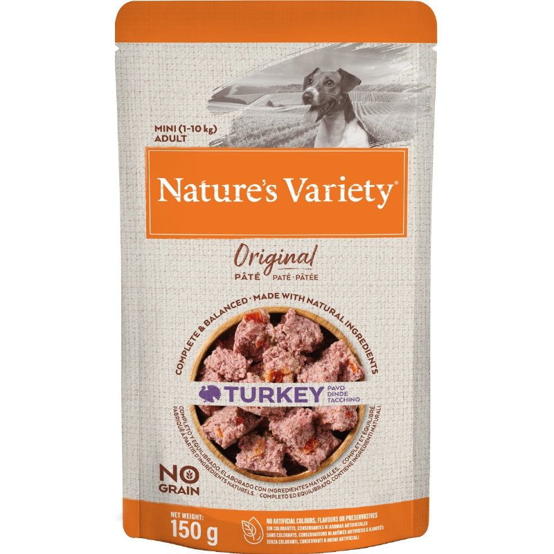 Comida Húmida Para Cão Mini Adulto 1-10 kg Original De Peru 150 g