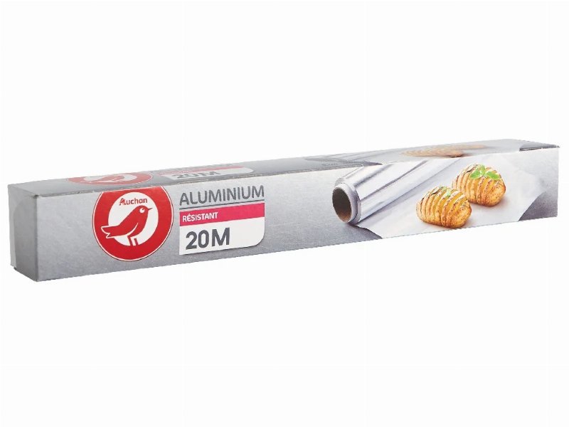 Papel Auchan Alumínio Resistente 20Mt #