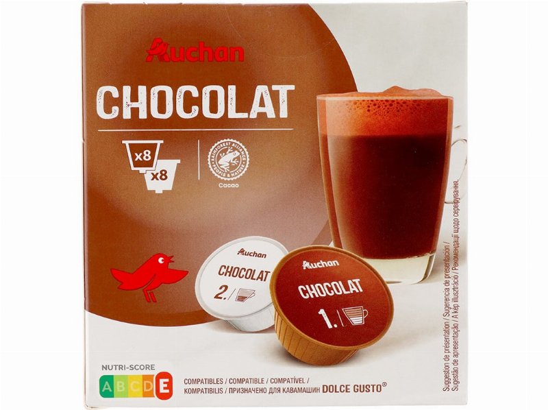 Cápsulas Café Dg Auchan Chocolate 16 Un