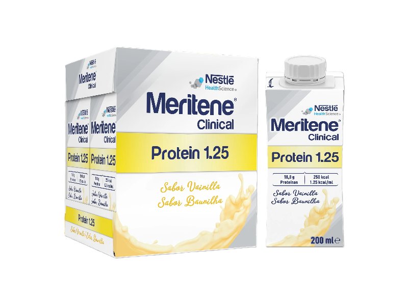 Suplemento Meritene Protein Baunilha 1.25 4X200 ml