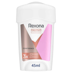 Desodorizante Creme Stick Maximum Protection Confidence Rexona 45 ml