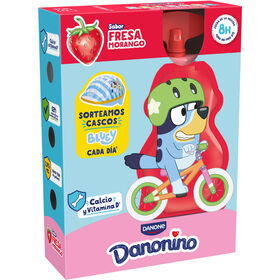 Iogurte Pouch Morango Infantil Danonino Danone 280 gr (4 Un)