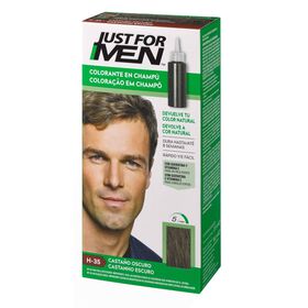 Coloração Temporária Cabelo Castanho Escuro Just For Men 1 Un