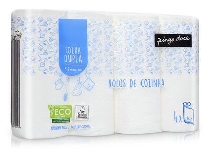 Rolo De Cozinha 2 Folhas - 4 Un Pingo Doce 4Un