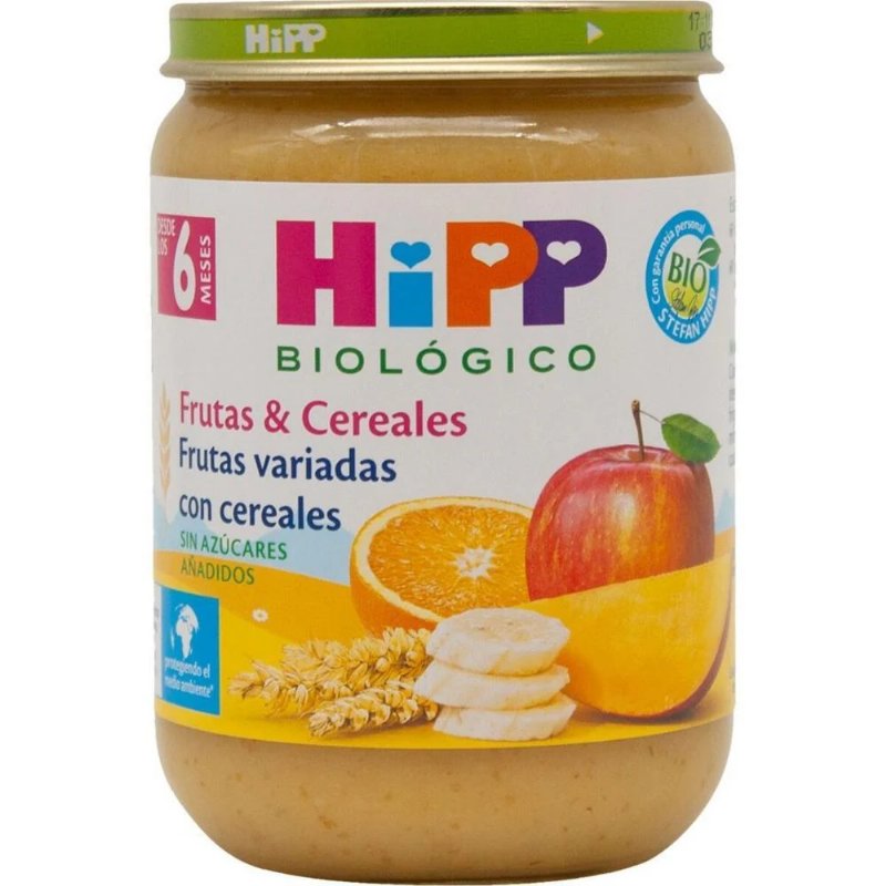Puré De Frutas Variadas Com Cereais Boião Hipp Bio 190 g
